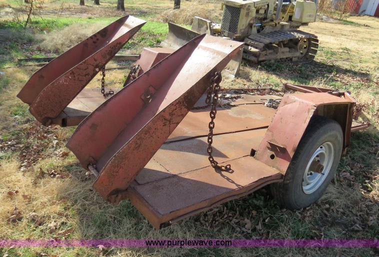 image for item S9511 Shop built skid steer trailer