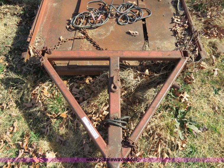 image for item S9511 Shop built skid steer trailer