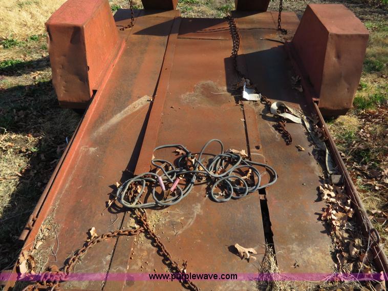 image for item S9511 Shop built skid steer trailer