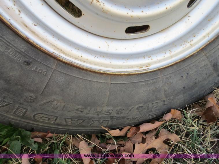 image for item S9511 Shop built skid steer trailer