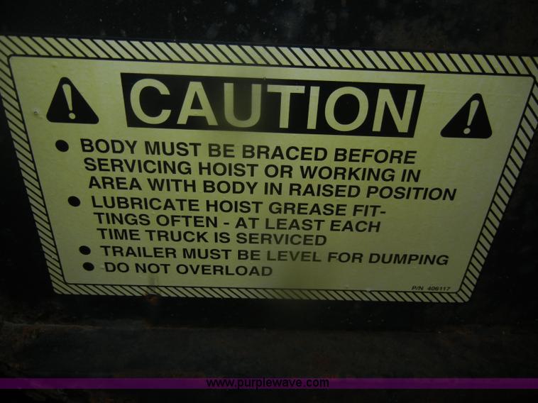 image for item T9619 Shop built 10' dump bed