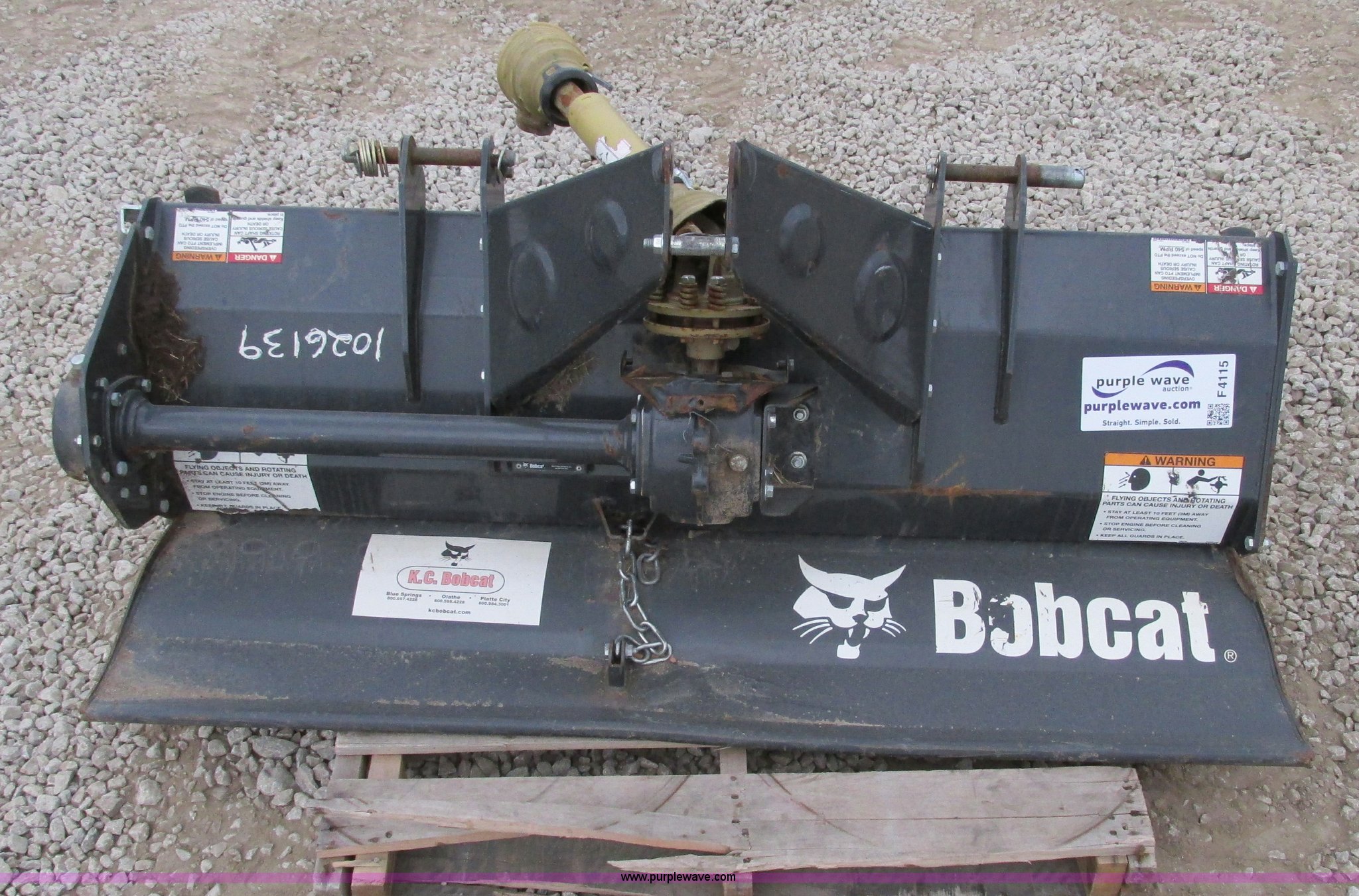 Bobcat 3TIL60 60" tiller in Olathe, KS Item F4115 sold Purple Wave