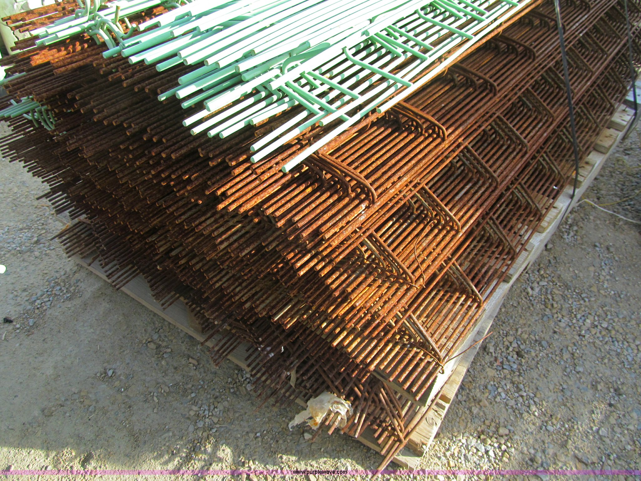 (12) stacks steel slab bolsters in Harmony, MN Item F5774 sold