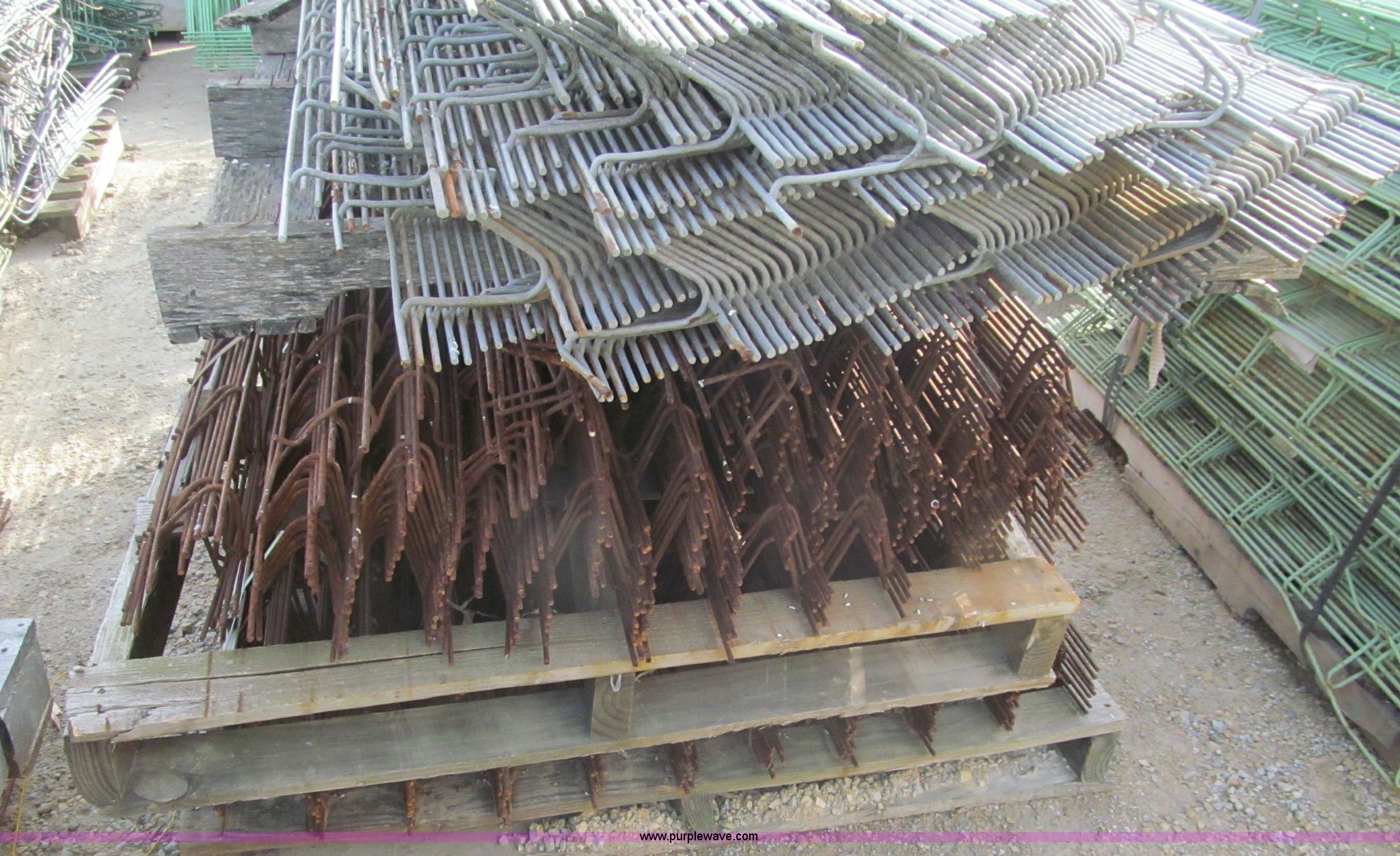 (12) stacks steel slab bolsters in Harmony, MN Item F5774 sold