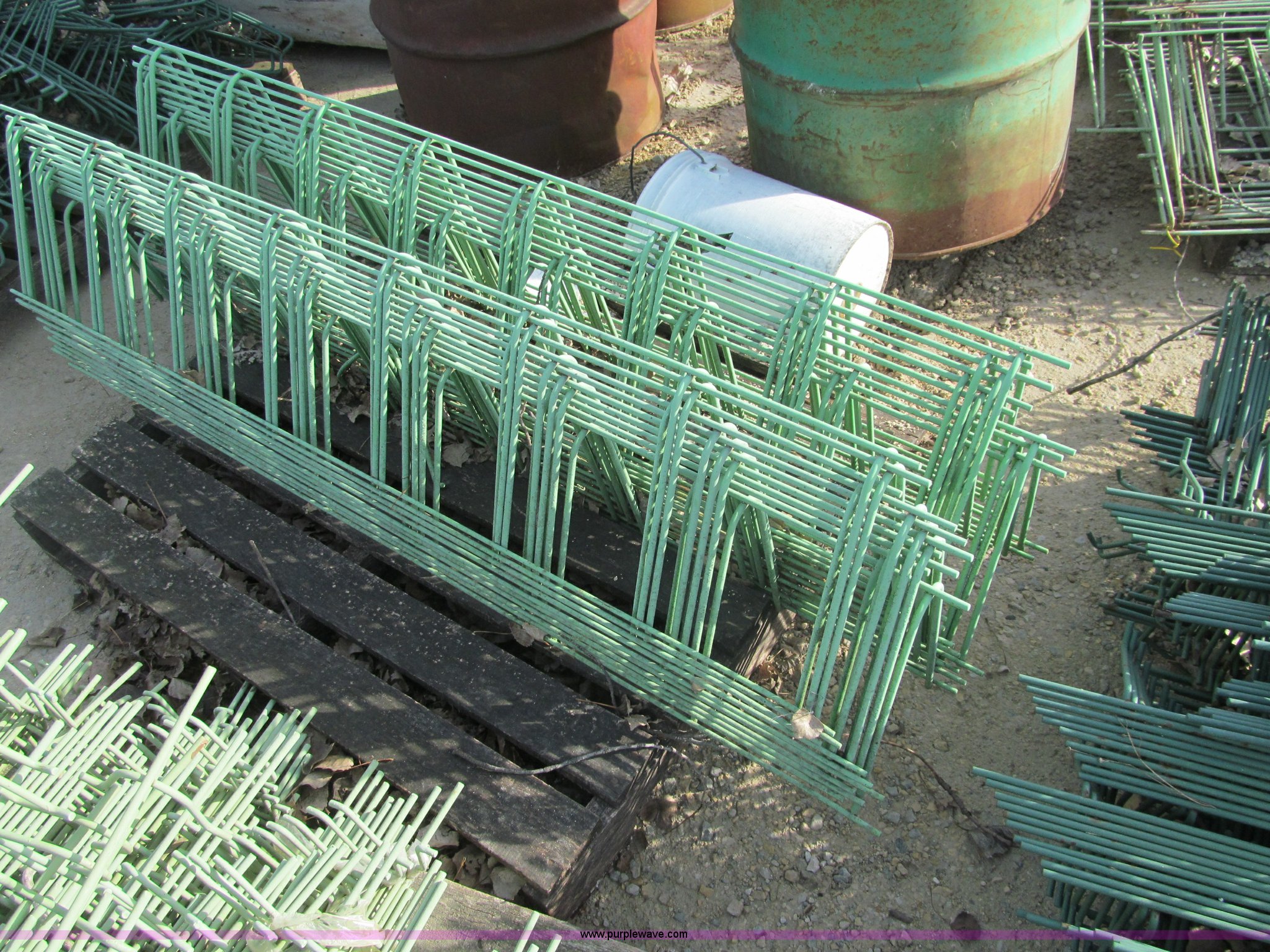 (12) stacks steel slab bolsters in Harmony, MN Item F5774 sold