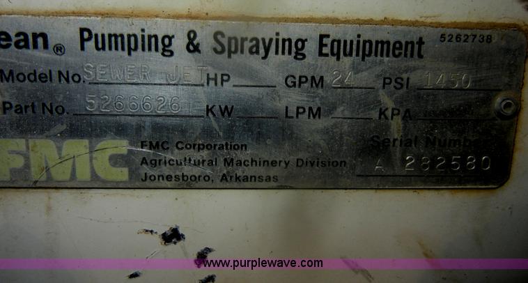 image for item AB9921 FMC E020152 jet sprayer