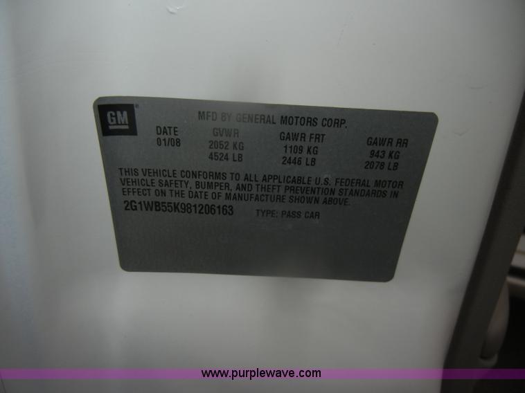 image for item D4546 2008 Chevrolet Impala LS