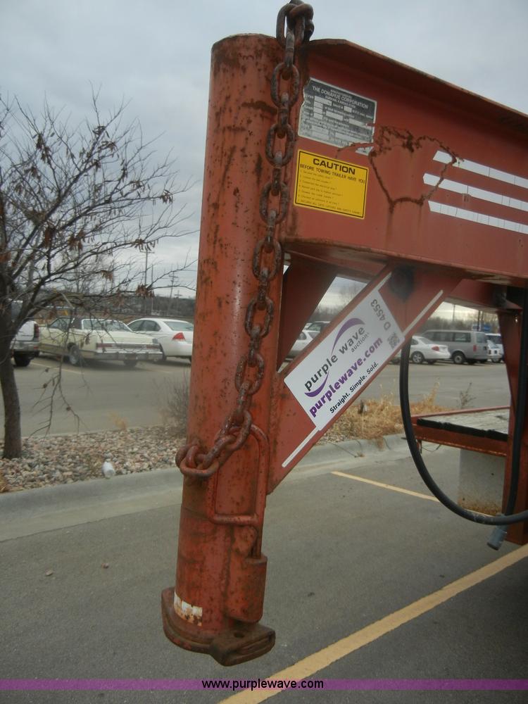 image for item D4553 1990 Donahue HF24T gooseneck tandem axle trailer