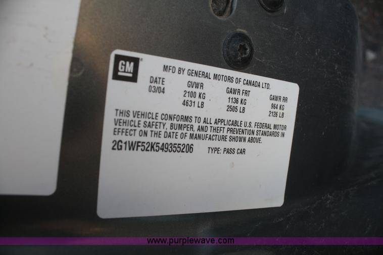 image for item F2748 2004 Chevrolet Impala
