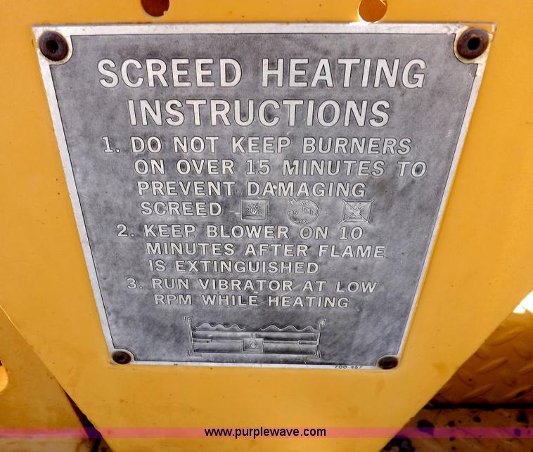 image for item F6342 Blaw-Knox PF120H asphalt paving machine