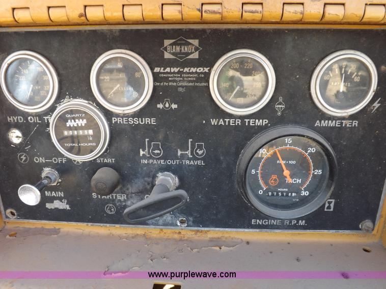 image for item F6342 Blaw-Knox PF120H asphalt paving machine