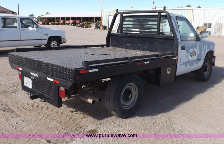 image for item F6354 1990 Chevrolet Cheyenne 2500 flatbed pickup truck