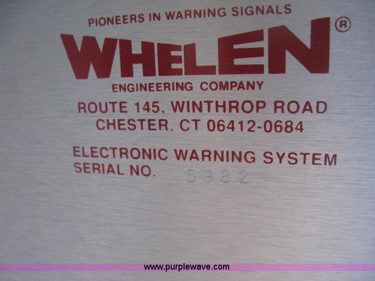 image for item M9157 (15) 1994 Whelen WPS2800 Series emergency siren control boxes