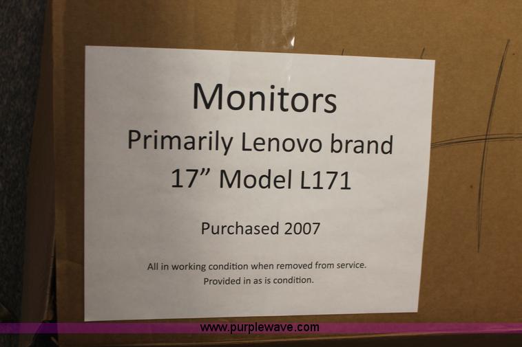 image for item O9422 (24) Lenovo/IBM 17" flat screen monitors