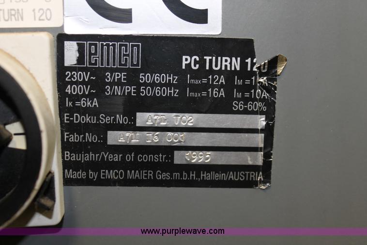 image for item O9467 1995 Emco PC120 CNC lathe