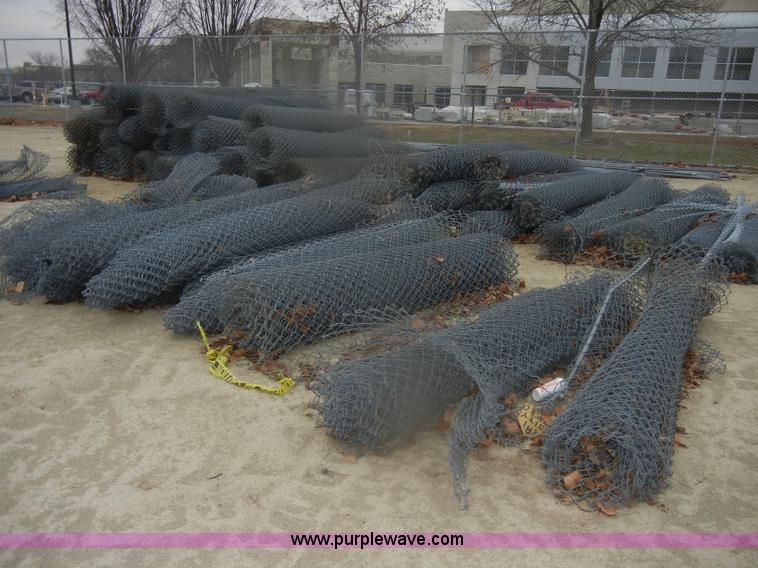 image for item T9620 Assorted chain link fencing and materials