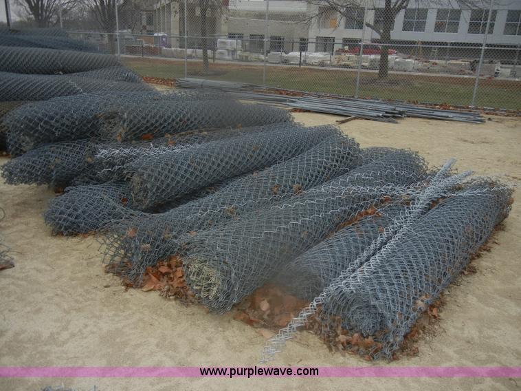 image for item T9620 Assorted chain link fencing and materials