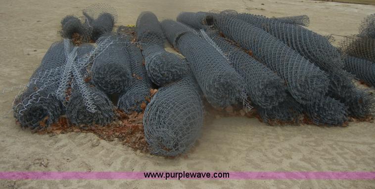 image for item T9620 Assorted chain link fencing and materials