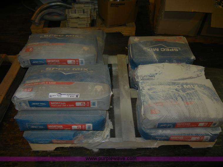 Approximately 13 80 lbs bags of Spec Mix mortar in Junction City, KS