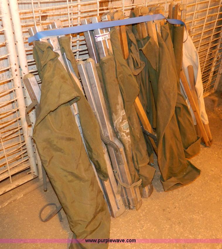 image for item Y9213 (6) Army surplus cots