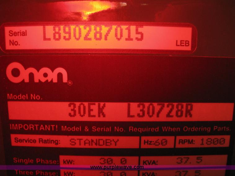 image for item B8334 Onan 30 EK generator