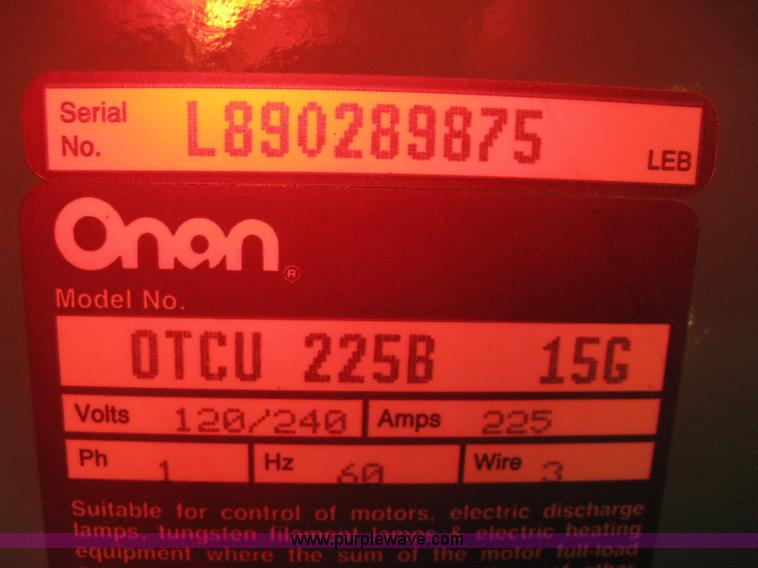 image for item B8334 Onan 30 EK generator