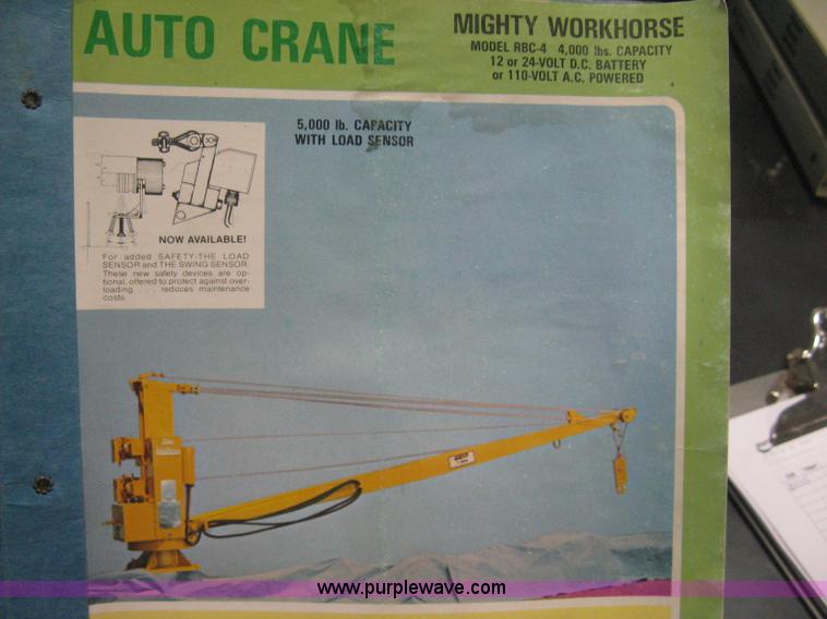 image for item B8335 Auto Crane Co. Mighty Workhorse RBC-4 crane