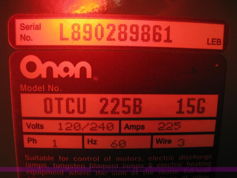 image for item B8339 Onan 30 EK generator