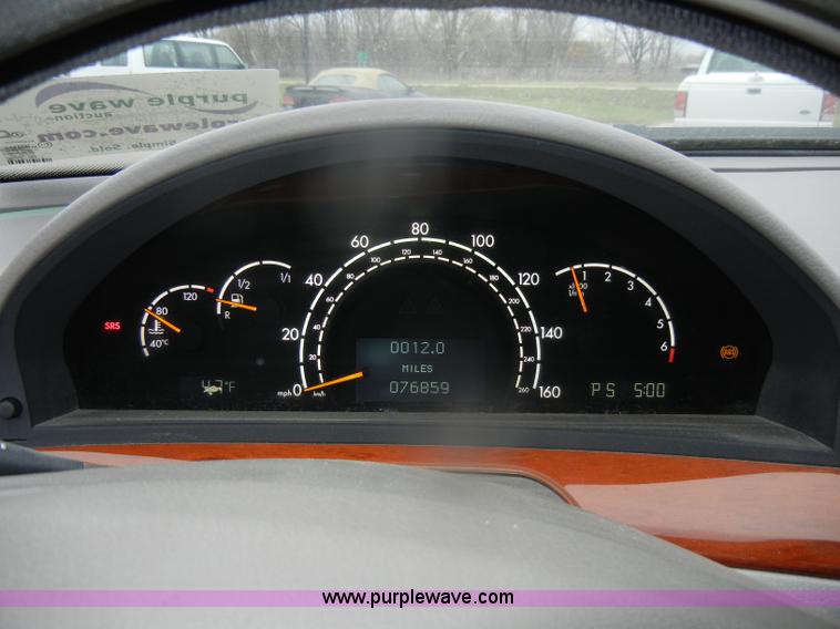 image for item D4730 2000 Mercedes Benz S430