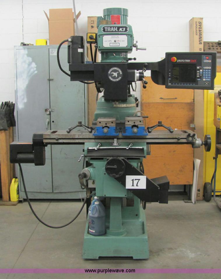 image for item E2769 Southwestern Industries Trak K3sx CNC knee mill