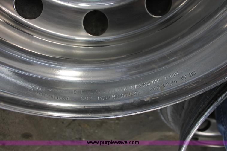 image for item O9463 (6) Alcoa Forged 24.5 x 8.25 wheels