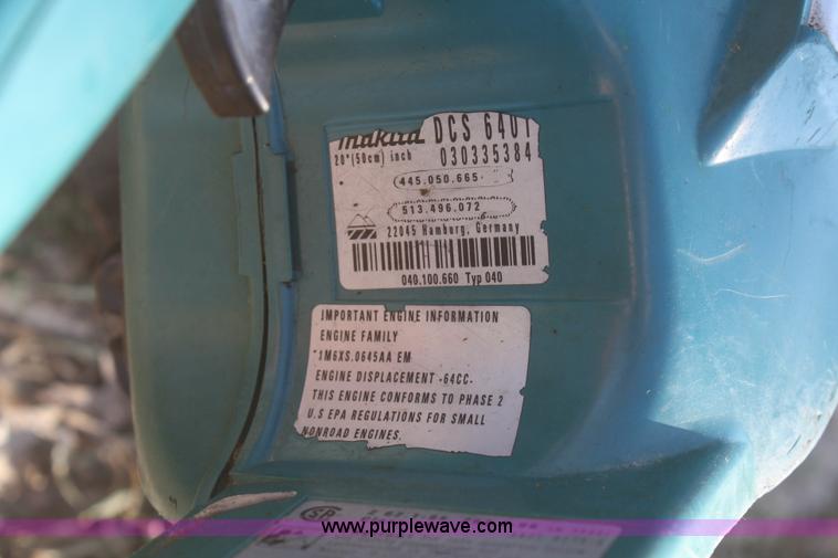 image for item O9833 Makita DCS6401 chainsaw