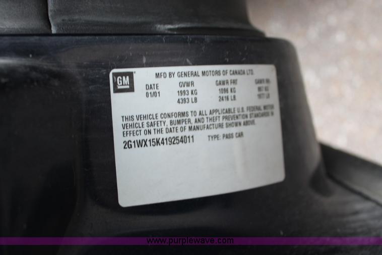 image for item O9393 2001 Chevrolet Monte Carlo SS