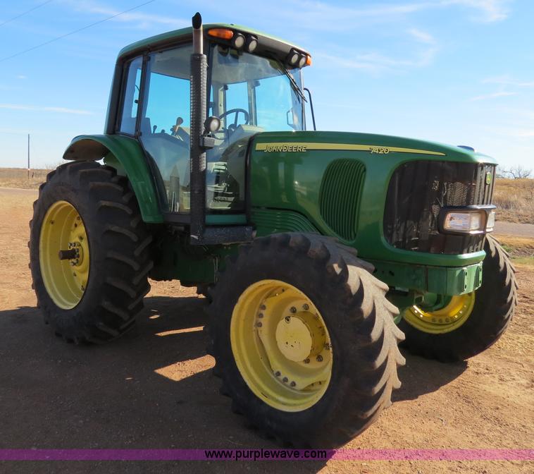 image for item B4548 2004 John Deere 7420 MFWD tractor