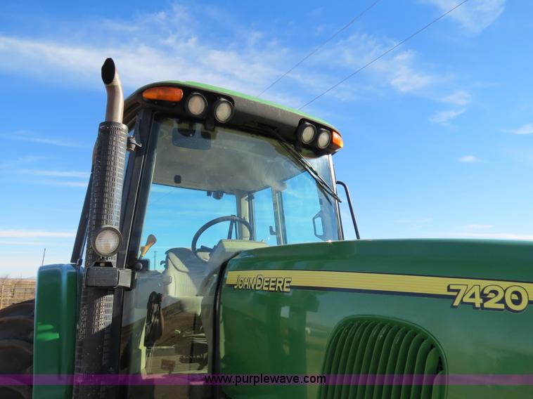 image for item B4548 2004 John Deere 7420 MFWD tractor
