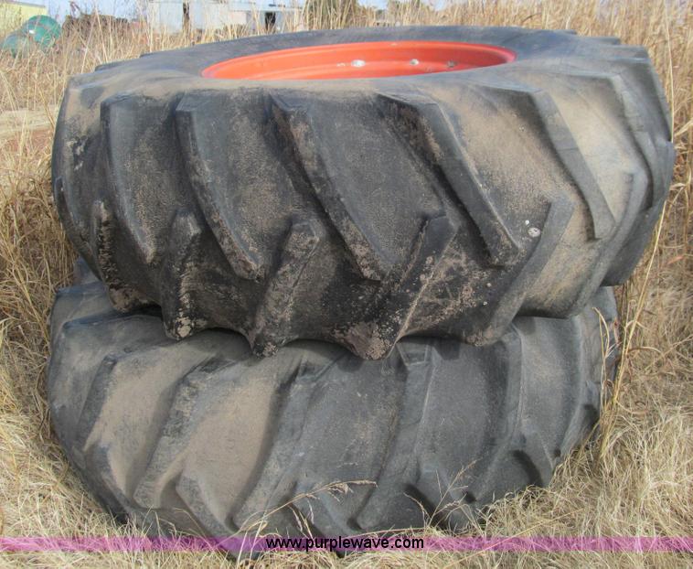 image for item E7503 (2) 23.1-34 tractor tires