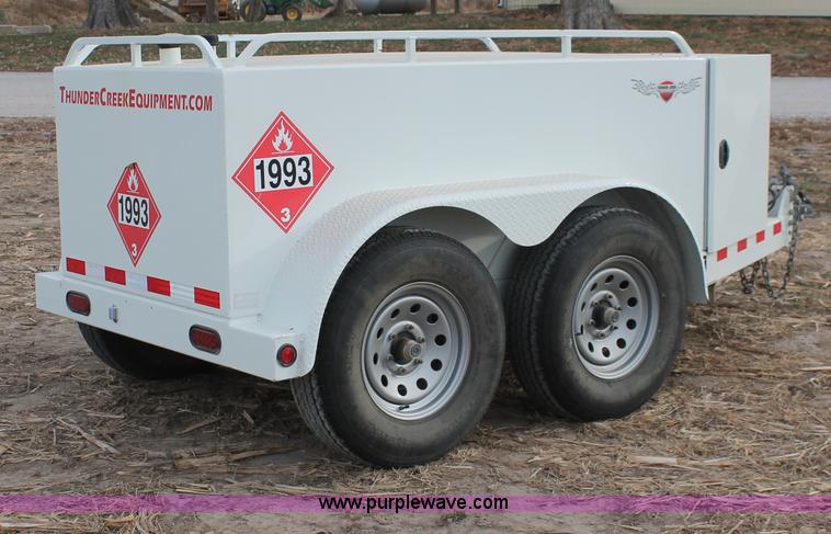 image for item O9432 2010 Thunder Creek LDJ 500 gallon diesel fuel tank trailer