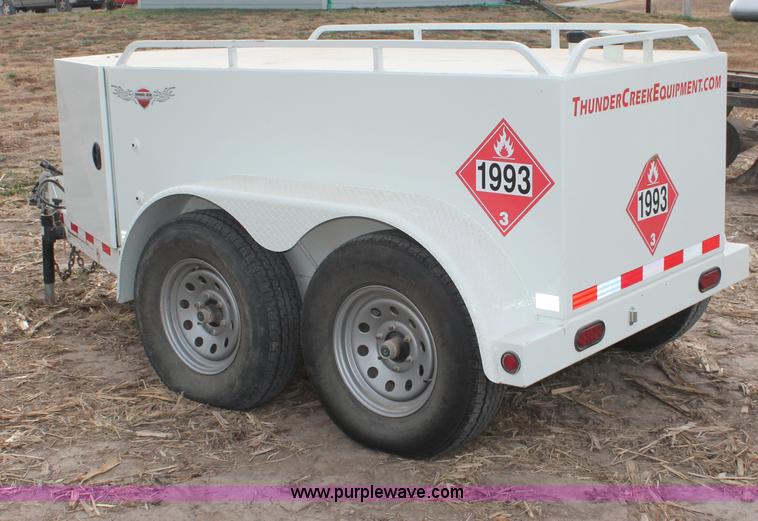 image for item O9432 2010 Thunder Creek LDJ 500 gallon diesel fuel tank trailer