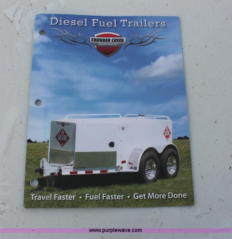 image for item O9432 2010 Thunder Creek LDJ 500 gallon diesel fuel tank trailer