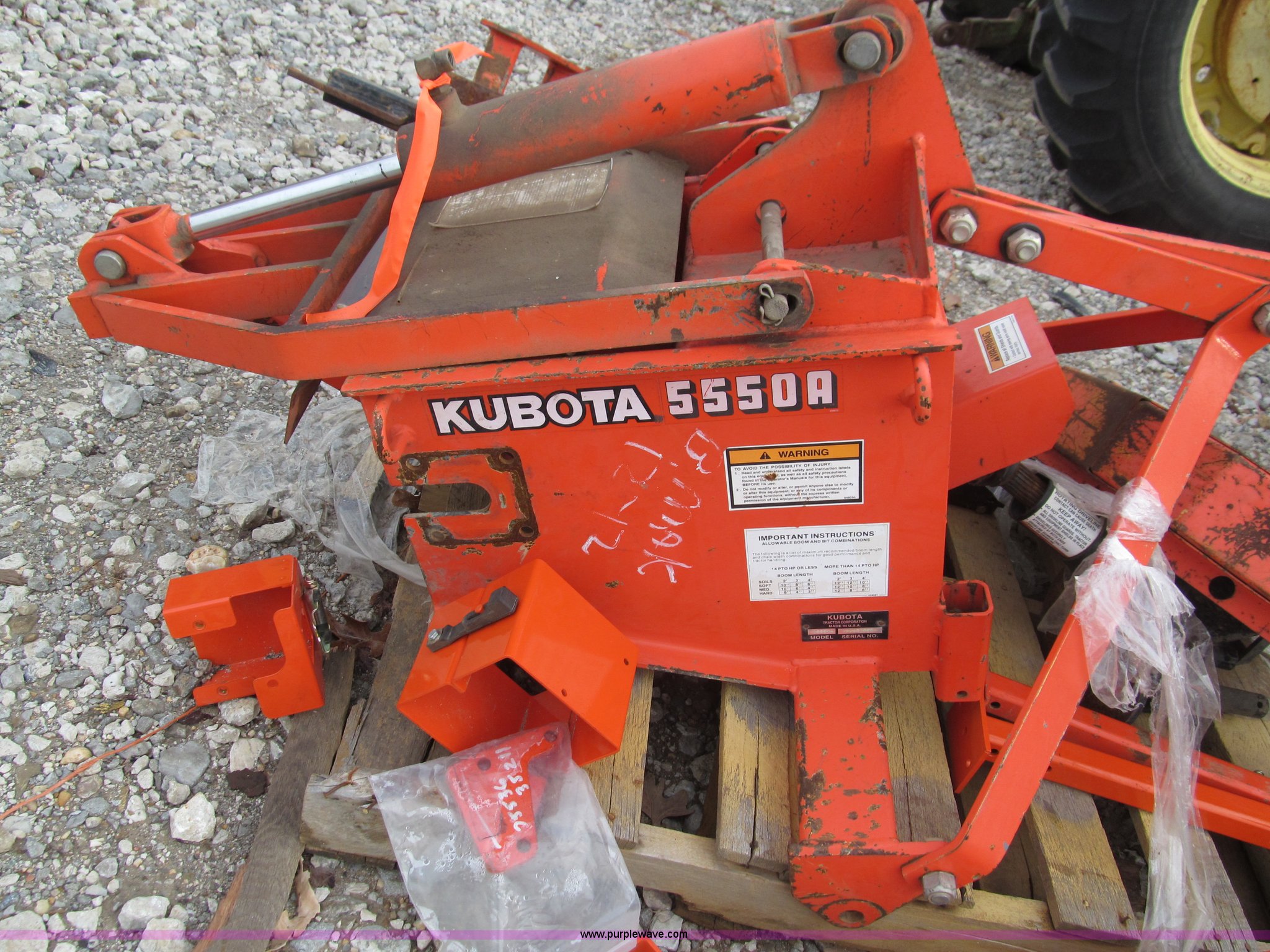 Kubota 5550A parts and three point trencher attachment in Idabel, OK