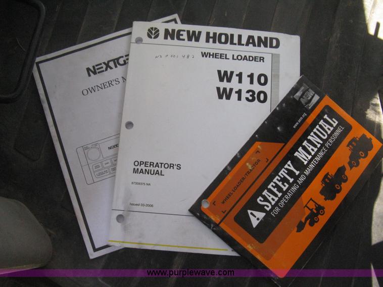 image for item B8469 2006 New Holland W110 wheel loader