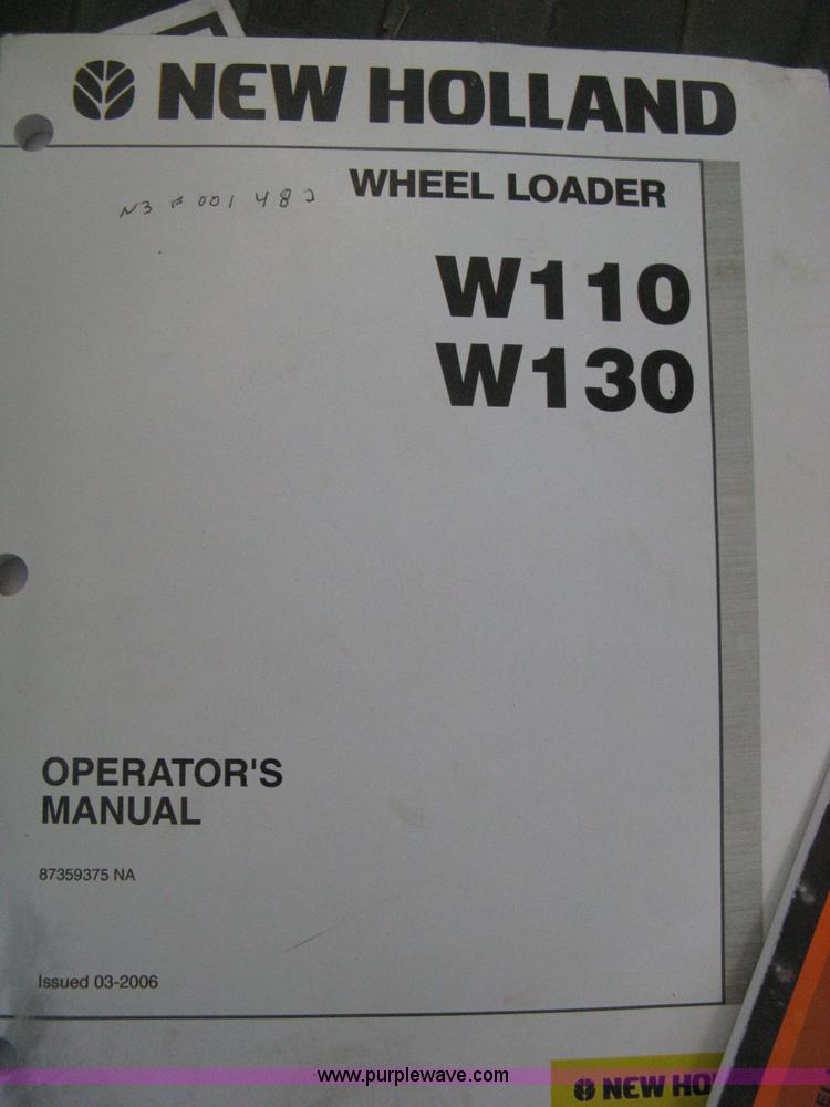image for item B8469 2006 New Holland W110 wheel loader