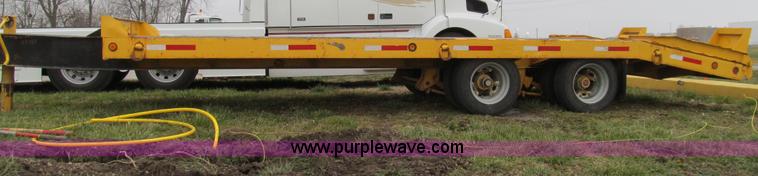 image for item E3623 1982 shop built tandem axle equipment trailer