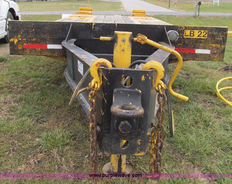 image for item E3623 1982 shop built tandem axle equipment trailer