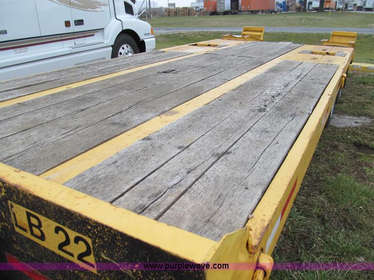 image for item E3623 1982 shop built tandem axle equipment trailer