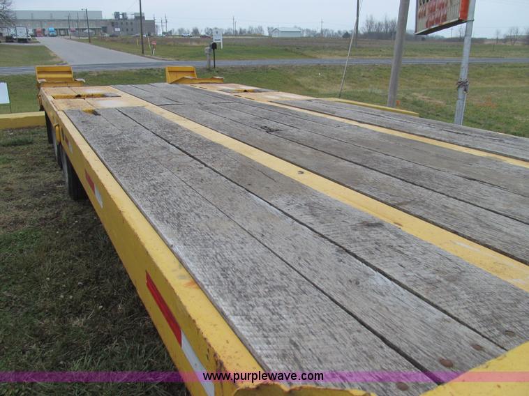 image for item E3623 1982 shop built tandem axle equipment trailer