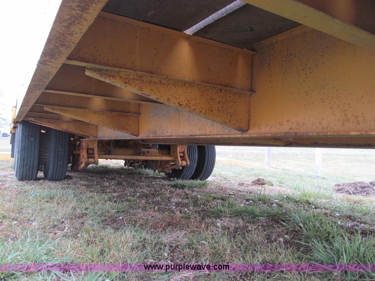 image for item E3623 1982 shop built tandem axle equipment trailer