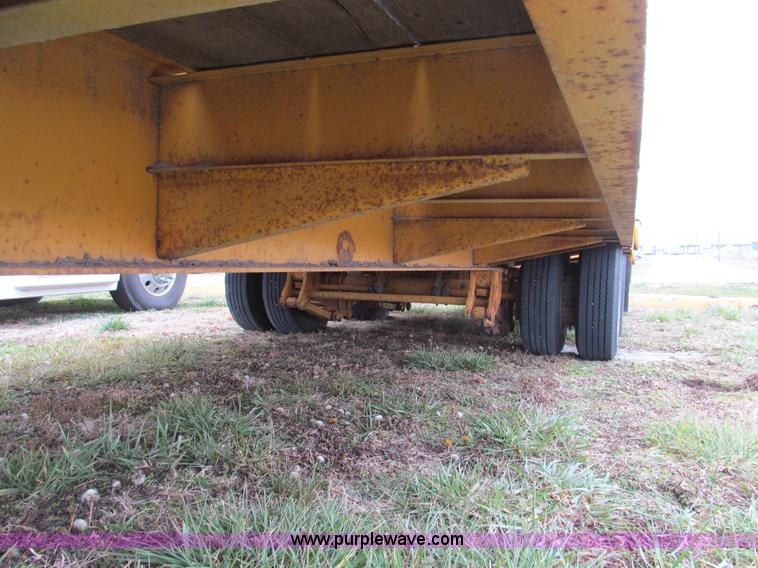 image for item E3623 1982 shop built tandem axle equipment trailer