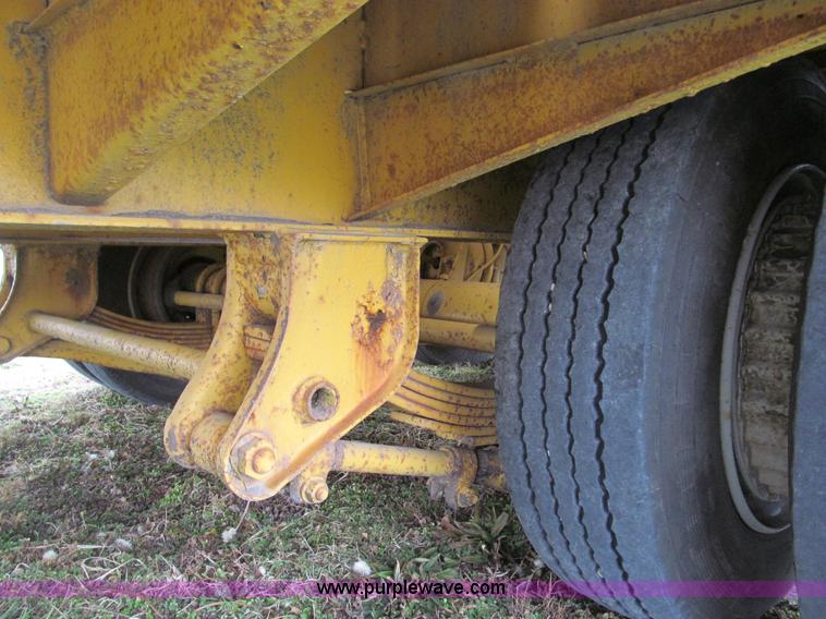 image for item E3623 1982 shop built tandem axle equipment trailer