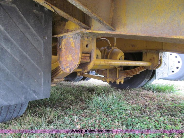 image for item E3623 1982 shop built tandem axle equipment trailer